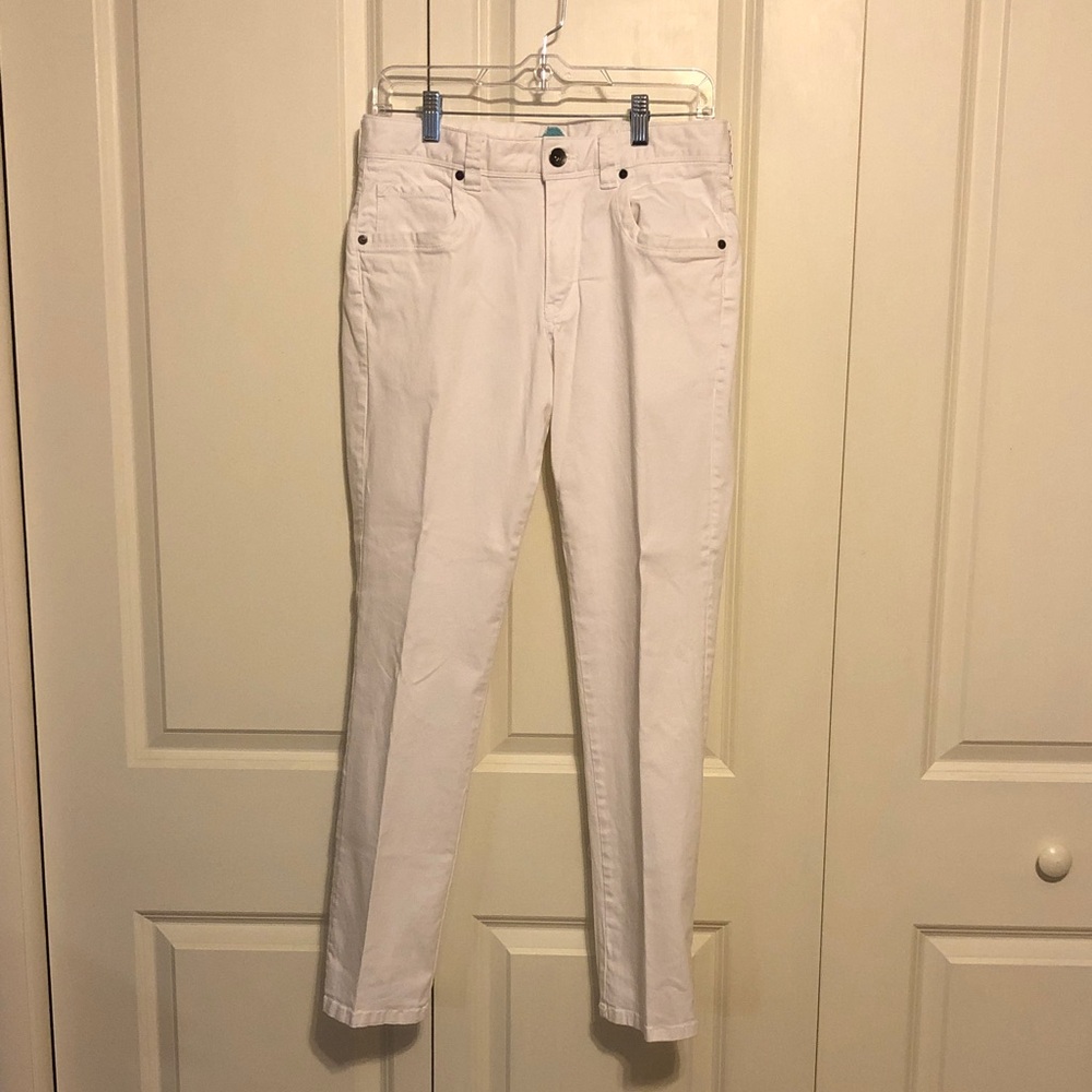 Men’s White Straight Jeans
